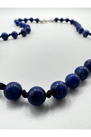 Sertifikalı Doğal Taş Lapis Lazuli Taşı Kolye Aaa Kalite 6mm