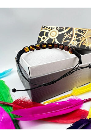 Sertifikalı Kehribar Bileklik Küp Kesim Aaa Kalite Asansörlü Kilit Sistemi