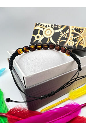 Sertifikalı Kehribar Bileklik Küp Kesim Aaa Kalite Asansörlü Kilit Sistemi