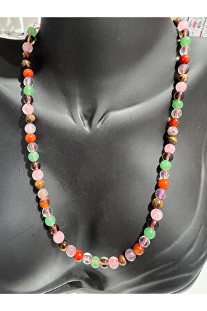 Sertifikalı Doğal Taş 7 Çakra Tasarım Kolye