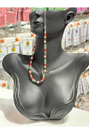 Sertifikalı Doğal Taş 7 Çakra Tasarım Kolye