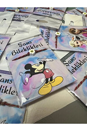 El Yapımı Şans Bileklik Fimo Karekterli Özel Kartlı Bileklik Sürpriz Hediyeli