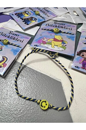El Yapımı Şans Bileklik Fimo Karekterli Özel Kartlı Bileklik Sürpriz Hediyeli