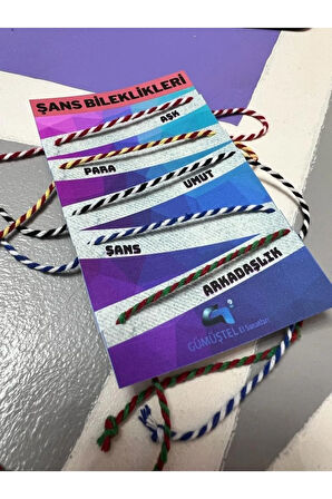 30 Paket Ayrı Ayrı Kartlı 1 Pakette 5 Adet Bileklik Mevcut 3 Farklı Model