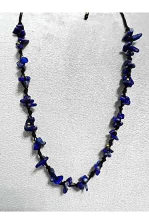Sertifikalı Lapis Lazuli Doğal Taş Tasarım Kolye