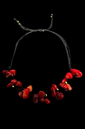 Sertifikalı Doğal Taş Mercan Bileklik Özel Tasarım El Yapımı Asansör Kilit Sistemi