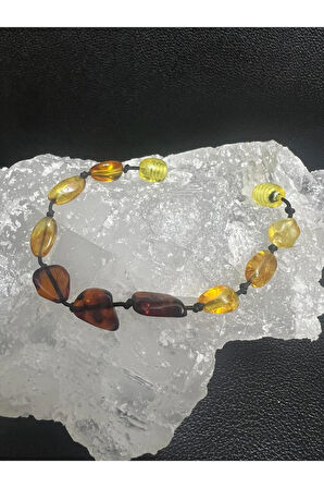 Sertifikalı Kehribar Multicolor Bebek Bileklik