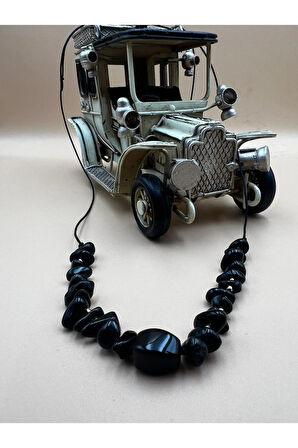 Sertifikalı Akik Doğal Taş Tasarım Kolye