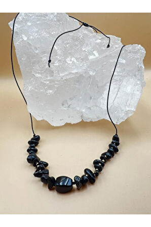 Sertifikalı Akik Doğal Taş Tasarım Kolye