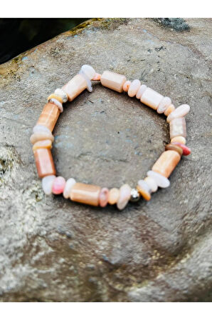 Sertifikalı Güneş Taşı Tasarım Bileklik Orijinal Doğal Taş AAA Kalite