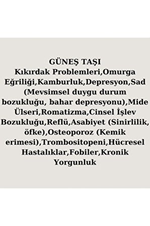 Sertifikalı Güneş Taşı Tasarım Bileklik Orijinal Doğal Taş AAA Kalite