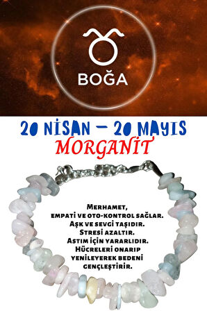 Sertifikalı Boğa Burcu Burç Bilekliği