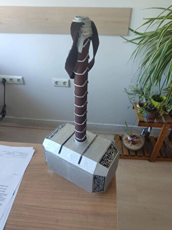 Thorun Çekici thor's hammer Mjolnir Marvel Avangers DEV BOY Thor Çekiç 3d Figür