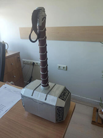 Thorun Çekici thor's hammer Mjolnir Marvel Avangers DEV BOY Thor Çekiç 3d Figür