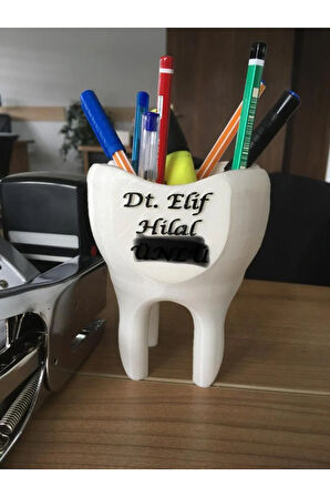 Diş Hekimlerine Özel İsimlik Kalemlik Diş Figürü Kişiye Özel Hediyelik
