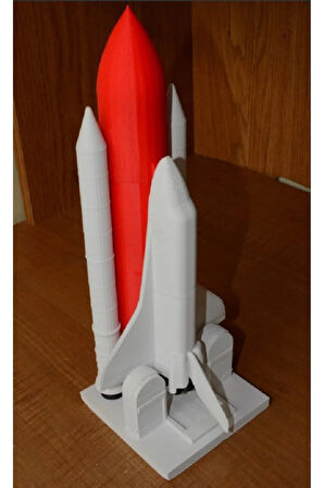 Uzay Mekiği maket ve fırlatma rampası 30cm