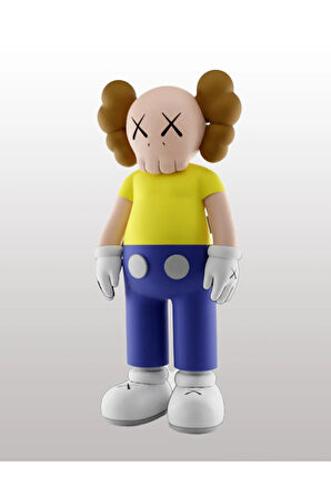 Kaws Rick and Morty Boyalı Figür Kaws Morty Figür Büyük Boy 20CM