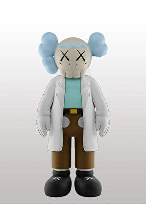 Kaws Rick and Morty Boyalı Figür Kaws Rick Figür Büyük Boy 20CM