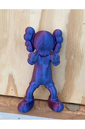 Kaws Orta Parmak Boyalı Figür Büyük Boy 20CM