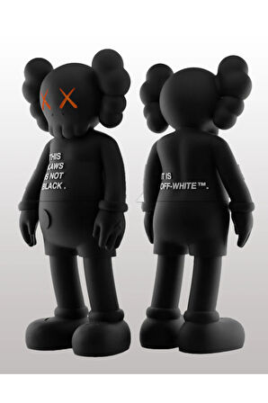Siyah Kaws Companion Boyalı Figür Büyük Boy 20cm (2AD)
