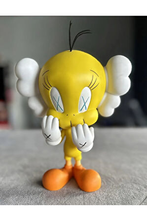 Kaws Tweety Viny Boyalı Figür Büyük Boy 20CM