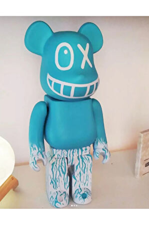 Kaws Bearbrick Boyalı Figür Kaws Bear Brick Figür Büyük Boy 20CM