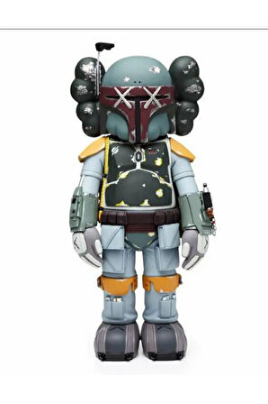 Kaws Boba Fett Figür Kaws Boyalı Figür Kaws Starwars Figür Büyük Boy 20CM