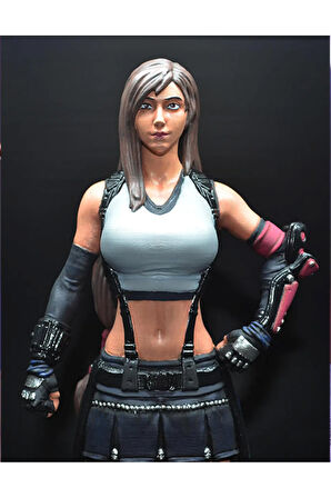 Final Fantasy Tifa Lockhart Figür Final Fantasy Prenses Rosa Obje Büyük Boy 25CM