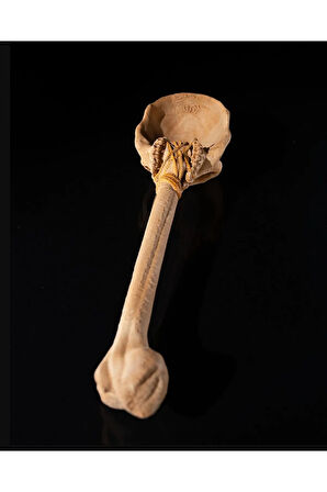 Antıik Çağ Kılıflı Avcı Bıçağı Oyuncak İlk Çağ Kuru Kafa Kaşık Oyuncak Büyük Boy 34CM