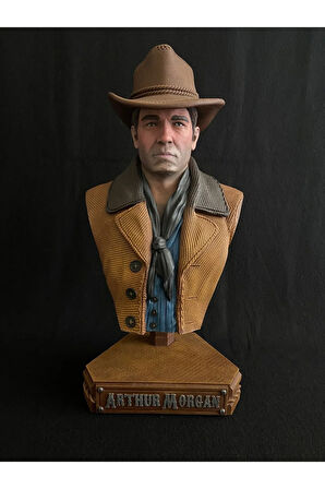 Arthur Morgan Red Dead Redemption Figür RDR2 Arthur Morgan Büst 30CM Büyük Boy