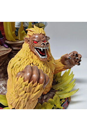 Dragon Ball GT Figür Dragon Ball Goku ve Vegeta SSJ4 Gogeta Obje 30CM Dev Boy