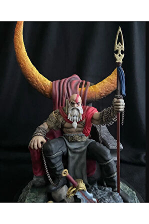 God of War Kratos Figür God of War Yaşlı Kratos Obje 25CM Büyük Boy