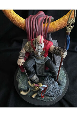 God of War Kratos Figür God of War Yaşlı Kratos Obje 25CM Büyük Boy