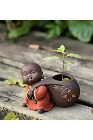 Buda Vazo Buddha Vazo Seti Meditasyon Buda Dekoratif Obje 5 Parça