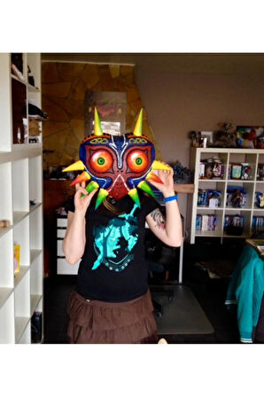 Cadılar Bayramı Legend of Zelda Majora Maskesi Cosplay Maske Giyilebilir Büyük Boy