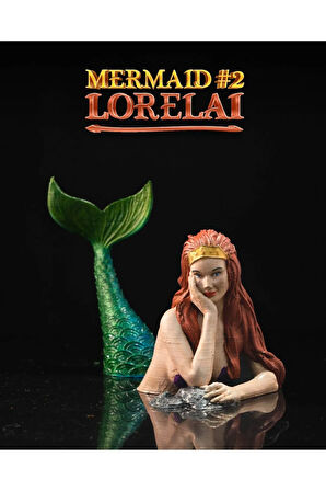 Disney Deniz kızı Lorelai Hareketli Oyuncak Mermaid Lorelai 23 CM Büyük Boy