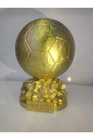 İsime Özel Fıfa Ballon D'or Maketi Gold Kaplama 20 cm