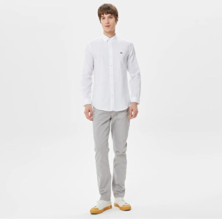 Lacoste Düğmeli Yaka Slim Fit Gömlek