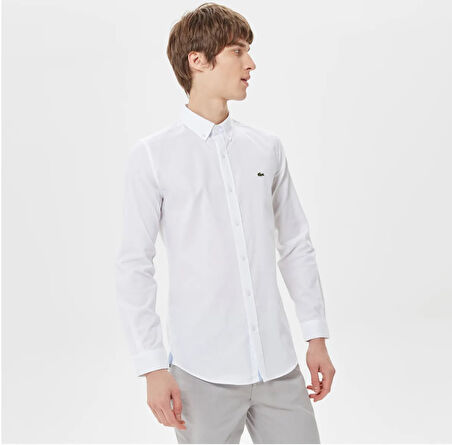 Lacoste Düğmeli Yaka Regular Fit Gömlek