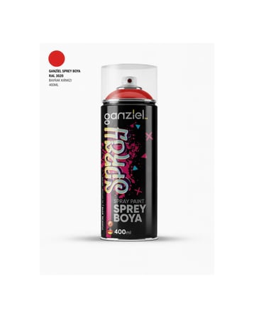 GANZİEL SPREY BOYA RAL3020 BAYRAK KIRMIZI