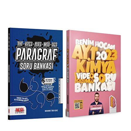 Benim Hocam 2023 AYT Kimya ve AKM Paragraf Soru Bankası Seti 2 Kitap