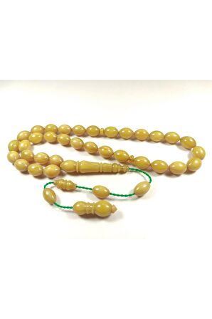 Emine Rişvani Usta Eseri Sikkeli Çift Zımpara Çift Cilalı Sıkma Kehribar Sertifikalı 4428