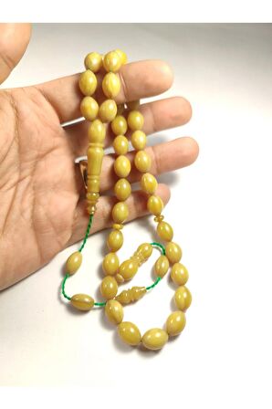 Emine Rişvani Usta Eseri Sikkeli Çift Zımpara Çift Cilalı Sıkma Kehribar Sertifikalı 4428