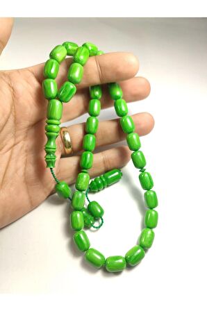 Emine Rişvani Usta Eseri Sikkeli Çift Zımpara Çift Cilalı Sıkma Kehribar Sertifikalı 4423