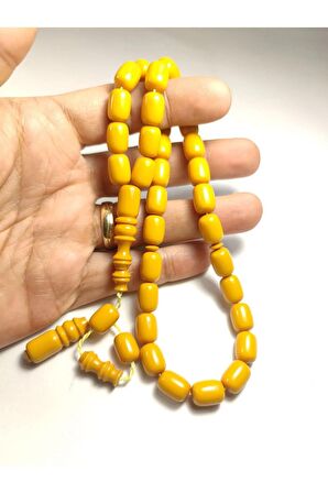 Emine Rişvani Usta Eseri Sikkeli Çift Zımpara Çift Cilalı Sıkma Kehribar Sertifikalı 4422