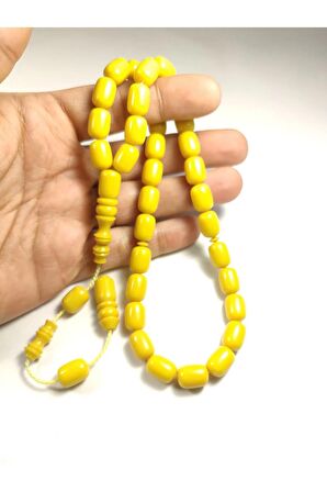 Emine Rişvani Usta Eseri Sikkeli Çift Zımpara Çift Cilalı Sıkma Kehribar Sertifikalı 4420