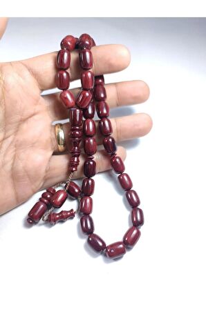 Emine Rişvani Usta Eseri Sikkeli Çift Zımpara Çift Cilalı Sıkma Kehribar Sertifikalı 4415