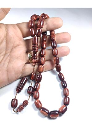 Emine Rişvani Usta Eseri Sikkeli Çift Zımpara Çift Cilalı Sıkma Kehribar Sertifikalı 4413