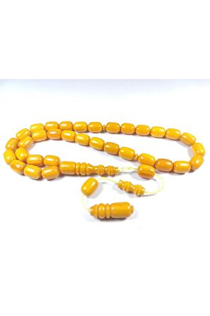 Emine Rişvani Usta Eseri Sikkeli Çift Zımpara Çift Cilalı Sıkma Kehribar Sertifikalı 4411