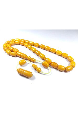 Emine Rişvani Usta Eseri Sikkeli Çift Zımpara Çift Cilalı Sıkma Kehribar Sertifikalı 4411